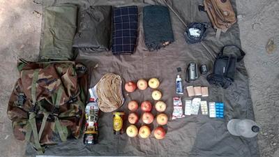 The items recovered from the encounter site. (HT Photo)