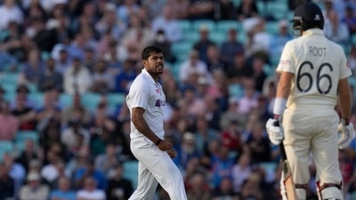 India's Umesh Yadav, left celebrates after taking the wicket of England's Joe Root. (AP) India's Umesh Yadav, left celebrates after taking the wicket of England's Joe Root. (AP)