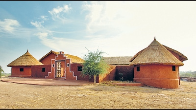 In all, 180 types of brooms are preserved at Arna Jharna: The Thar Desert Museum. In all, 180 types of brooms are preserved at Arna Jharna: The Thar Desert Museum.