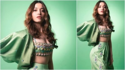 With minimal makeup, Tamannaah Bhatia curled her hair and posed for the camera. (Instagram/@tamannaahspeaks) With minimal makeup, Tamannaah Bhatia curled her hair and posed for the camera. (Instagram/@tamannaahspeaks)