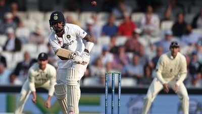 KL Rahul along with Rohit Sharma (not in pic) took India to 43/0 at stumps on Day 2.&nbsp; (Getty)
