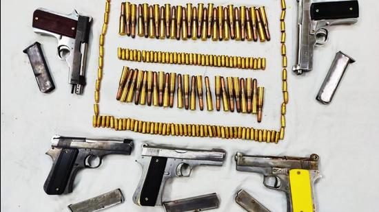 The seized pistols and bullets were to be supplied to three criminals, including one from trans-Yamuna area, said police. (Sourced)