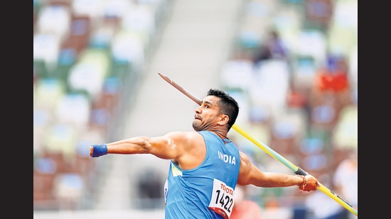Para-athlete Sundar Singh Gurjar in action at the Tokyo 2020 Paralympic Games. (Photo : Athit Perawongmetha / Reuters)