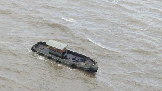 On Friday morning, CG reached the spot in a chopper and rescued the man. They checked his documents and reached Bhuigaon coast, where Vasai Gaon police took him for questioning.