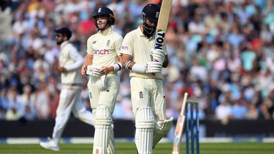 UK, Sept 03 (ANI): England's Moeen Ali returns to the pavilion after being dismissed by England's Moeen Ali during of 2nd day of the Fourth Test match between England and India at The Kia Oval in London on Friday.(ANI)