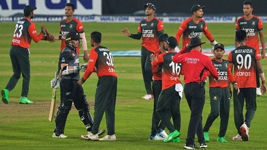Bangladesh are one win away from sealing the T20I series. (Getty)