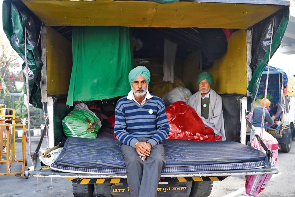 One of Gurdeep Dhaliwal’s photographs of the protest site. One of Gurdeep Dhaliwal’s photographs of the protest site.