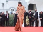 Zendaya arrives at the screening of Dune at the Venice Film Festival.(REUTERS)