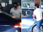 Karanvir Bohra with Teejay Sidhu at late actor Sidharth Shukla's residence. Karanvir Bohra with Teejay Sidhu at late actor Sidharth Shukla's residence.