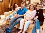 Kareena Kapoor poses with parents Randhir Kapoor, Babita and sister Karisma Kapoor. Kareena Kapoor poses with parents Randhir Kapoor, Babita and sister Karisma Kapoor.