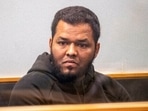 Ahmed Aathill Mohamed Samsudeen appears in the High Court in Auckland, New Zealand, Aug. 7, 2018.