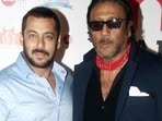 Jackie Shroff with Salman Khan. Jackie Shroff with Salman Khan.