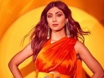 Shilpa Shetty teams orange double-pallu saree with the most dramatic accessory, see pics(Instagram/@theshilpashetty) Shilpa Shetty teams orange double-pallu saree with the most dramatic accessory, see pics(Instagram/@theshilpashetty)