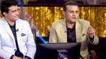 Sourav Ganguly and Virender Sehwag on Kaun Banega Crorepati. Sourav Ganguly and Virender Sehwag on Kaun Banega Crorepati.