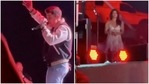 Nick Jonas performed on stage with his brother while Priyanka Chopra was spotted dancing next to them. Nick Jonas performed on stage with his brother while Priyanka Chopra was spotted dancing next to them.