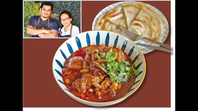 Chef Seefah and her husband Karan Bane (inset) divide the Japanese and Thai dishes at Seefah between them; Chef Seefah’s Massaman curry is among some of the fantastic dishes she makes now, unlike the earlier hotel-style food she would cook Chef Seefah and her husband Karan Bane (inset) divide the Japanese and Thai dishes at Seefah between them; Chef Seefah’s Massaman curry is among some of the fantastic dishes she makes now, unlike the earlier hotel-style food she would cook