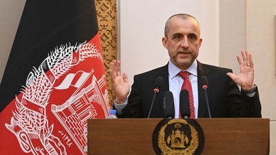 Instead of fleeing Afghanistan, Amrullah Saleh contacted Massoud who was in Kabul when the city fell to the Taliban. (AFP) Instead of fleeing Afghanistan, Amrullah Saleh contacted Massoud who was in Kabul when the city fell to the Taliban. (AFP)
