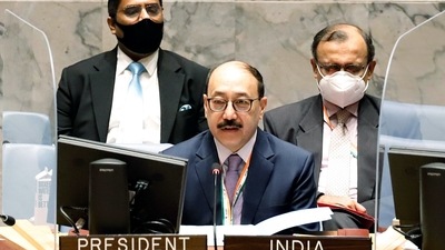 Foreign Secretary Harsh Vardhan Shringla was responding to a question about the recent meeting that India’s Ambassador in Qatar had with a senior Taliban leader in Doha. (ANI Photo)