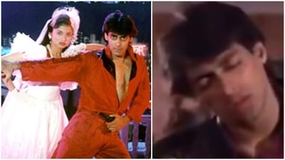 Bhagyashree and Salman Khan in Maine Pyar Kiya. Bhagyashree and Salman Khan in Maine Pyar Kiya.