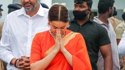 Kangana Ranaut's Thalaivii also stars Arvind Swami, Madhoo, Prakash Raj, Jisshu Sengupta, Bhagyashree and Poorna. (PTI) Kangana Ranaut's Thalaivii also stars Arvind Swami, Madhoo, Prakash Raj, Jisshu Sengupta, Bhagyashree and Poorna. (PTI)