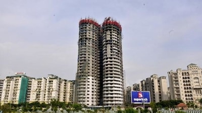 Supertech will have to demolish the towers at its own expense, the Supreme Court has ordered. (Sunil Ghosh/HT File Photo) Supertech will have to demolish the towers at its own expense, the Supreme Court has ordered. (Sunil Ghosh/HT File Photo)