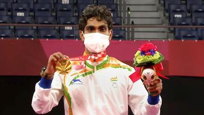 Shuttler Pramod Bhagat wins Gold medal in the Men's Singles SL3 at Tokyo 2020 Paralympics. (PTI) Shuttler Pramod Bhagat wins Gold medal in the Men's Singles SL3 at Tokyo 2020 Paralympics. (PTI)