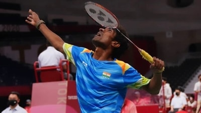 Tokyo Paralympics: India's Pramod Bhagat clinches gold medal in men's singles (SL3) badminton event (Twitter) Tokyo Paralympics: India's Pramod Bhagat clinches gold medal in men's singles (SL3) badminton event (Twitter)