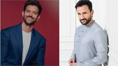 Hrithik Roshan and Saif Ali Khan star in Vikram Vedha. Hrithik Roshan and Saif Ali Khan star in Vikram Vedha.