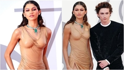Zendaya in thigh-slit leather gown is the red carpet queen at Venice Film Festival with Timothee Chalamet (Instagram/@olivier_rousteing, @tchalametdaily) Zendaya in thigh-slit leather gown is the red carpet queen at Venice Film Festival with Timothee Chalamet (Instagram/@olivier_rousteing, @tchalametdaily)