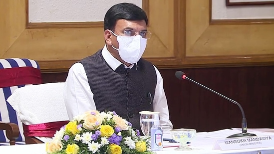 File photo of Union health minister Mansukh Mandaviya. (ANI Photo)