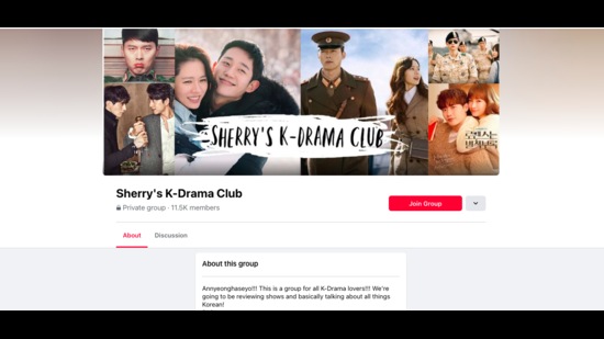 Sherry’s K-Drama Club, is one of the most popular pages on Facebook for discussing K-dramas