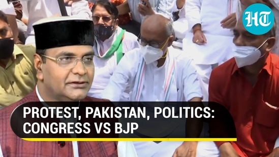 MP minister Vishvas Sarang suggested that Congress' agitation plan may be linked to Pakistan (ANI)