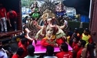 Karnataka government said not more than 20 people will be allowed during Ganesh Chaturthi celebrations as well as during the immersion ceremony.(Bhushan Koyande/ HT Photo) Karnataka government said not more than 20 people will be allowed during Ganesh Chaturthi celebrations as well as during the immersion ceremony.(Bhushan Koyande/ HT Photo)