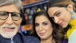 Farah Khan shares a picture with Amitabh Bachchan and Deepika Padukone from the sets of KBC 13. Farah Khan shares a picture with Amitabh Bachchan and Deepika Padukone from the sets of KBC 13. 