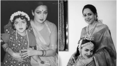 Esha Deol shared pictures with Hema Malini too.