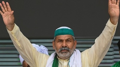 “When the government of India will invite us for talks, we will go. The farmers' agitation will continue until the government fulfils our demands,” said Bharatiya Kisan Union (BKU) leader Rakesh Tikait.&nbsp; (AFP)