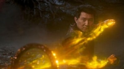 Simu Liu in Shang-Chi And The Legend Of The Ten Rings. (Marvel Studios, via AP) Simu Liu in Shang-Chi And The Legend Of The Ten Rings. (Marvel Studios, via AP)