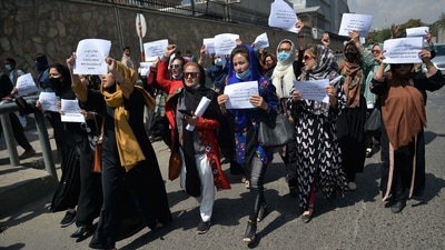 Taliban have issued a detailed diktat specifying how women attending universities should dress, news agency AFP reported. Taliban have issued a detailed diktat specifying how women attending universities should dress, news agency AFP reported.