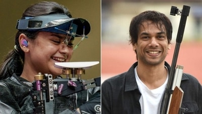 Indian shooters fail to qualify for mixed 50m rifle prone finals (HT Collage)
