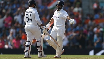 Shardul Thakur and Rishabh Pant's rearguard effort got India to a solid 466 in their second innings.&nbsp; (Getty)