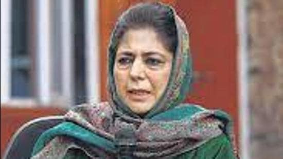 Earlier, former J&K chief minister Mehbooba Mufti had hit out at government over the restrictions imposed following Geelani’s death and said that such measures create a sense of subjugation (HT File)