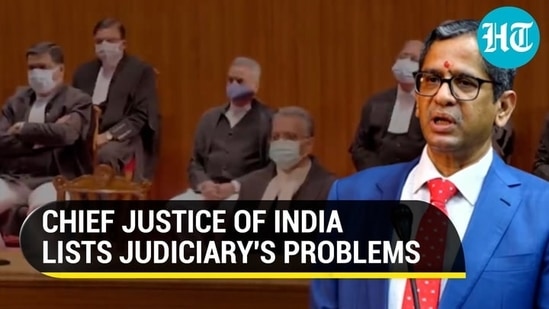 CJI NV Ramana said women representation is at a 'mere 11%' (ANI)