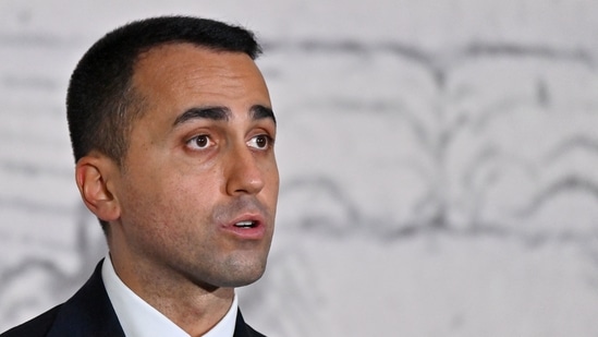 Italian foreign minister Luigi Di Maio said that he will meet with the Emir of Qatar and then with the foreign minister. (Photo by Alberto PIZZOLI/AFP)
