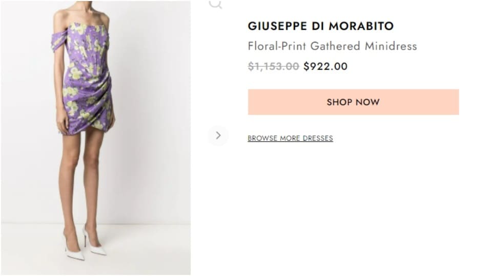 Katrina Kaif's Giuseppe Di Morabito dress.&nbsp;(editorialist.com)