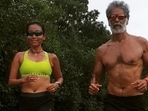 Ankita Konwar's Monday is all about active recovery, says to be healthy listen to the body(Instagram/@milindrunning) Ankita Konwar's Monday is all about active recovery, says to be healthy listen to the body(Instagram/@milindrunning)