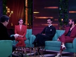 Kunal Kapoor, Dino Morea and Drashti Dhami on Koffee Shots with Karan. Kunal Kapoor, Dino Morea and Drashti Dhami on Koffee Shots with Karan.