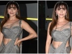 Rubina Dilaik in silver embellished saree goes bold and sexy on Bigg Boss OTT sets(HT Photo/Varinder Chawla) Rubina Dilaik in silver embellished saree goes bold and sexy on Bigg Boss OTT sets(HT Photo/Varinder Chawla)