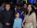 Sanjay Kapoor and Maheep Kapoor with their daughter Shanaya Kapoor at the premiere of Saawariya. Sanjay Kapoor and Maheep Kapoor with their daughter Shanaya Kapoor at the premiere of Saawariya.