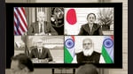Even after Japanese Prime Minister Yoshihide Suga (top right) demits office, New Delhi can expect the relationship to strengthen further. India and Japan must continue to work together to build resilient supply chains, closer defence technology ties, and a joint strategy towards China (POOL/AFP via Getty Images) Even after Japanese Prime Minister Yoshihide Suga (top right) demits office, New Delhi can expect the relationship to strengthen further. India and Japan must continue to work together to build resilient supply chains, closer defence technology ties, and a joint strategy towards China (POOL/AFP via Getty Images)