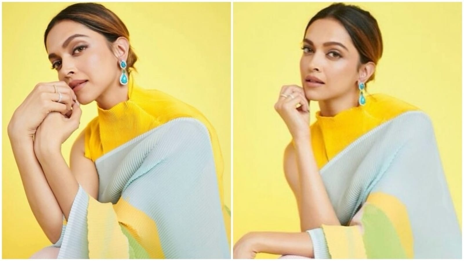 Deepika Padukone's dreamy organza saree and sleeveless blouse is ...